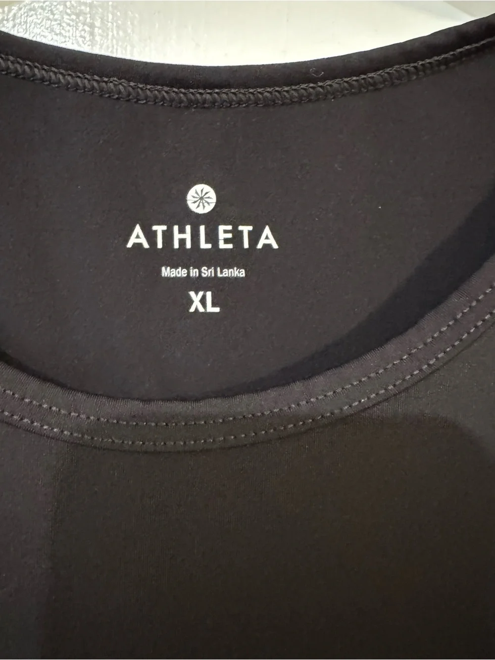 Athleta Stealth Sculptek Compression Tank Top XL Black Mesh Workout